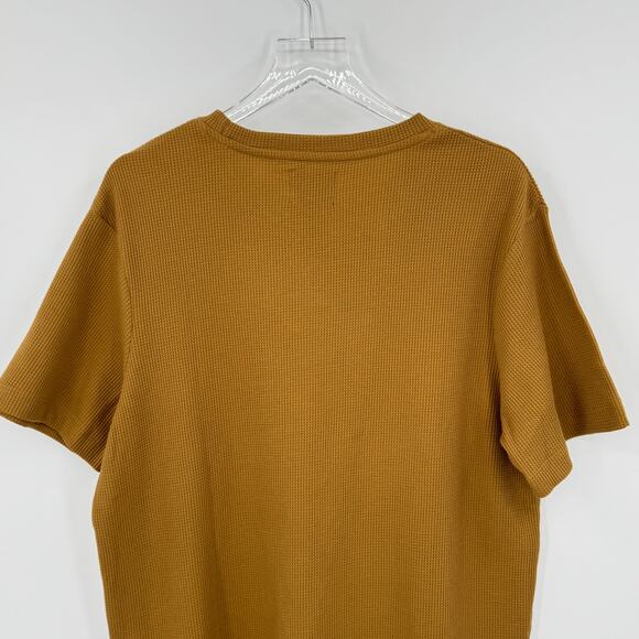Primitive Skateboarding shirt men's M crew waffle weave short sleeve rust NEW - Picture 4 of 8
